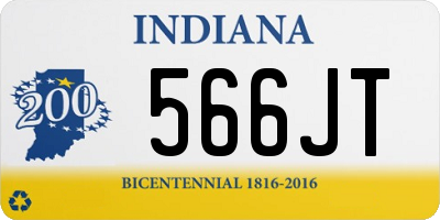 IN license plate 566JT