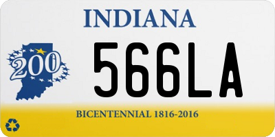 IN license plate 566LA