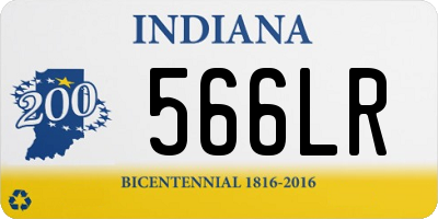 IN license plate 566LR