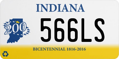 IN license plate 566LS