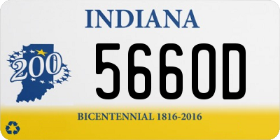 IN license plate 566OD