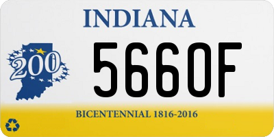 IN license plate 566OF