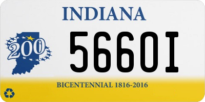 IN license plate 566OI