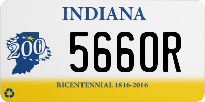 IN license plate 566OR
