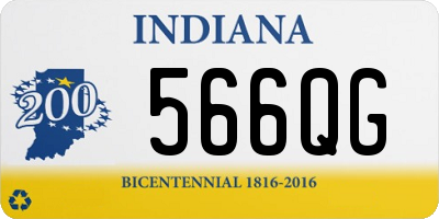 IN license plate 566QG