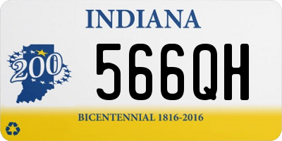 IN license plate 566QH