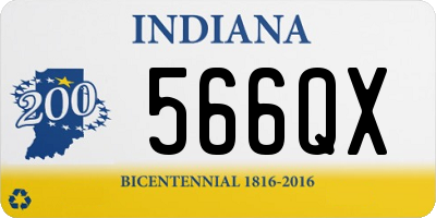 IN license plate 566QX