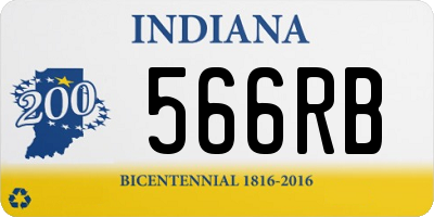 IN license plate 566RB