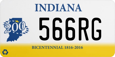 IN license plate 566RG