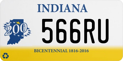 IN license plate 566RU