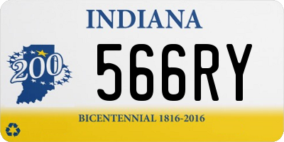 IN license plate 566RY