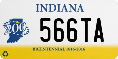 IN license plate 566TA