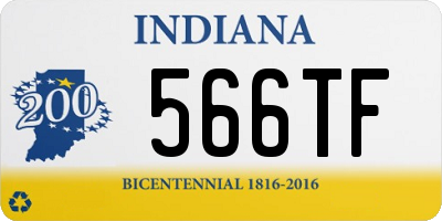 IN license plate 566TF