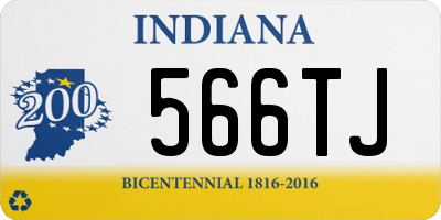 IN license plate 566TJ