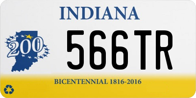 IN license plate 566TR