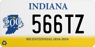 IN license plate 566TZ
