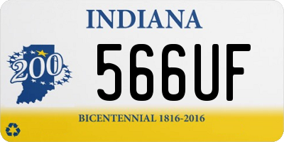 IN license plate 566UF