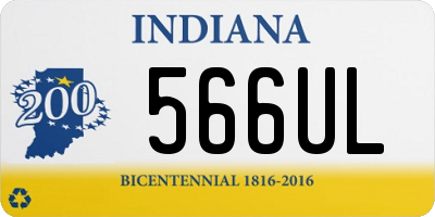 IN license plate 566UL