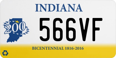 IN license plate 566VF