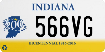 IN license plate 566VG