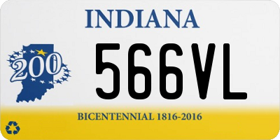 IN license plate 566VL