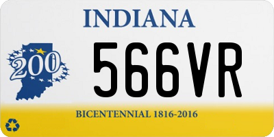 IN license plate 566VR