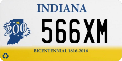 IN license plate 566XM