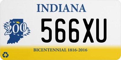 IN license plate 566XU