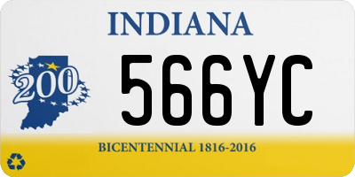 IN license plate 566YC