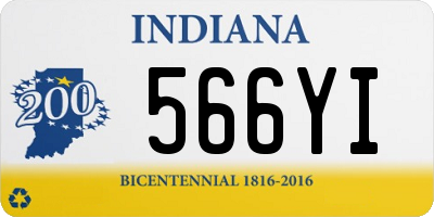 IN license plate 566YI