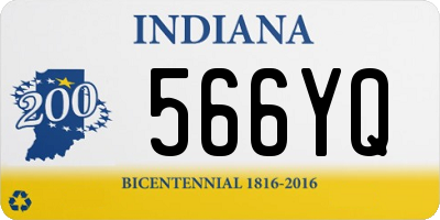 IN license plate 566YQ