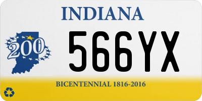 IN license plate 566YX