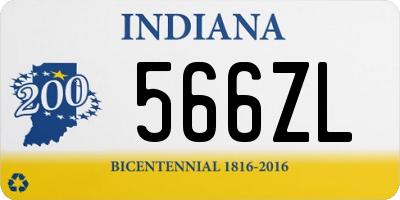 IN license plate 566ZL