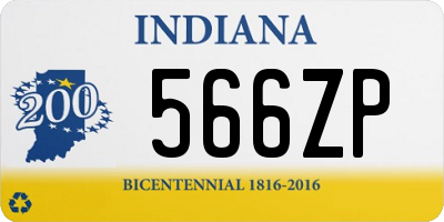 IN license plate 566ZP