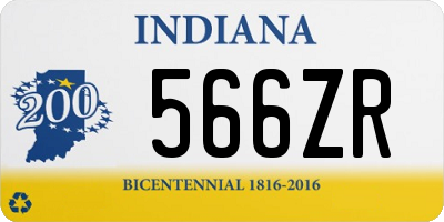 IN license plate 566ZR