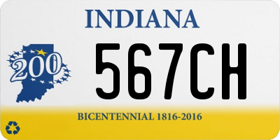 IN license plate 567CH