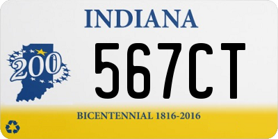 IN license plate 567CT