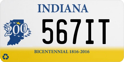 IN license plate 567IT