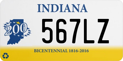 IN license plate 567LZ