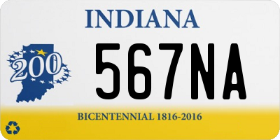 IN license plate 567NA