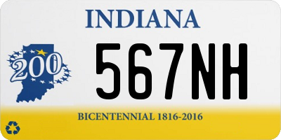 IN license plate 567NH