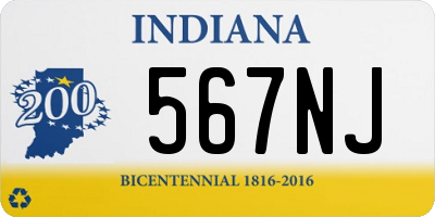 IN license plate 567NJ