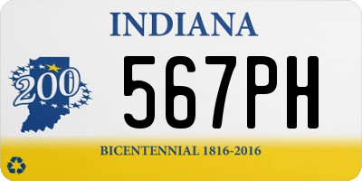 IN license plate 567PH