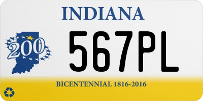 IN license plate 567PL