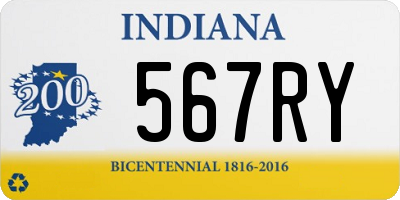 IN license plate 567RY