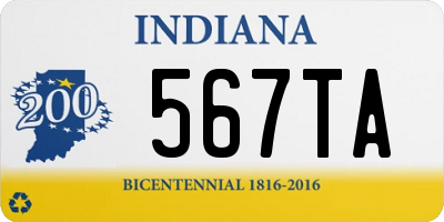 IN license plate 567TA