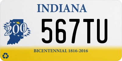 IN license plate 567TU