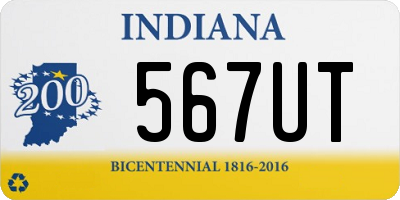 IN license plate 567UT