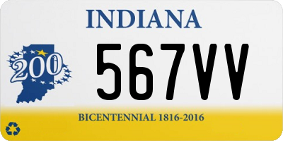 IN license plate 567VV