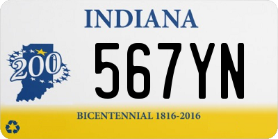 IN license plate 567YN